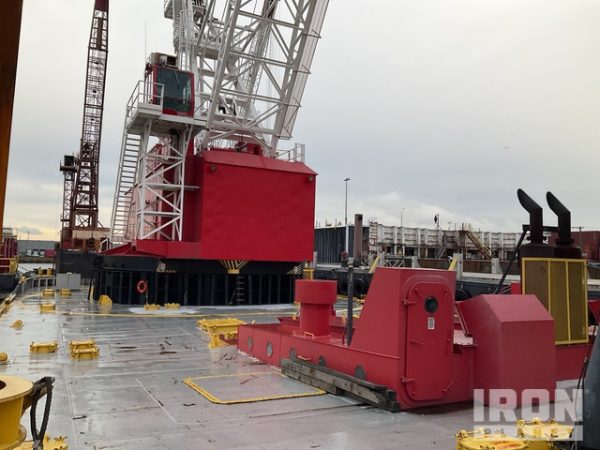 1945 (unverified) Dravo 37 100 ton 140’ x 70’ x 12’ 6” Derrick Barge Crane