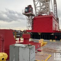 1945 (unverified) Dravo 37 100 ton 140’ x 70’ x 12’ 6” Derrick Barge Crane - Image 3